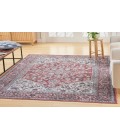Nicole Curtis Machine Washable Series 1 Brick Ivory SR104 4 ft. X 6 ft. Rectangle Rug