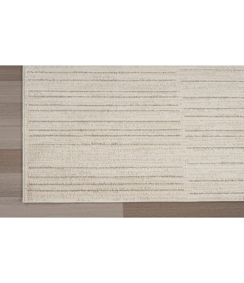Nourison Santa Cruz Ivory Grey SCZ02 7 ft. 10 in. X 9 ft. 10 in. Rectangle Rug