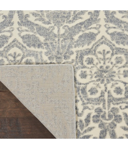 Nourison SAHARA Area Rug kathy ireland Home Sahara Area Rug KI390-Ivory/Platinum
