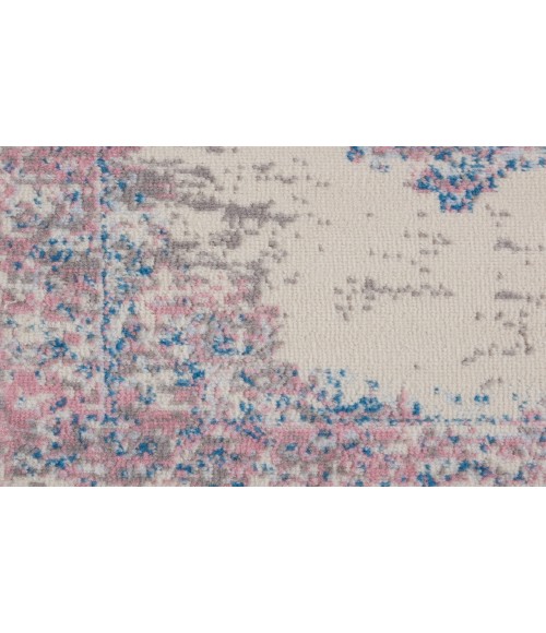 Nourison Grafix Ivory Pink GRF14 2 ft. X 6 ft. Rectangle Rug