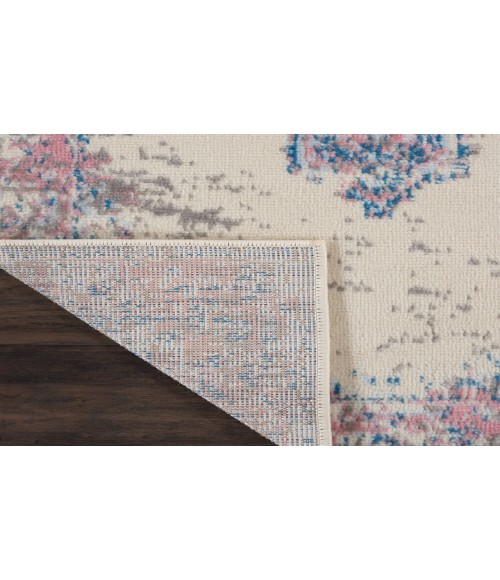 Nourison Grafix Ivory Pink GRF14 2 ft. X 6 ft. Rectangle Rug