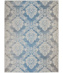 Nourison Elation - Etn03 Ivory Blue Area Rug 4 ft. X 6 ft. Rectangle