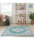 Nourison Passion Area Rug PSN03 Tur/Grey 5'3" x 7'3"