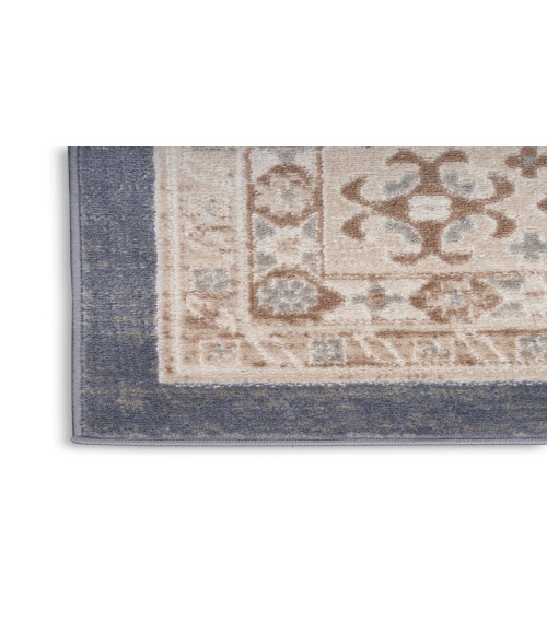 Nourison Serenity Home Ivory Blue SRH01 3 ft. 11 in. X 5 ft. 11 in. Rectangle Rug