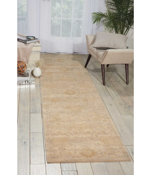 Nourison Silken Allure Runner Area Rug SLK12-Sand