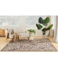 Nourison Garden Oasis Mocha GOA01 4 ft. X 6 ft. Rectangle Rug