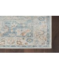 Nourison Astra Machine Washable Light Blue ASW12 6 ft. 7 in. X 9 ft. Rectangle Rug