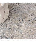 Nourison Rustic Textures Area Rug RUS07 Ivory Grey Blue 7'10" Round