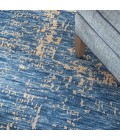Nourison Luna Dark Blue Mocha LUN01 8 ft. X 10 ft. Rect. Rug