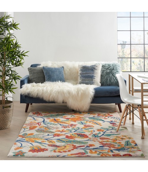 Nourison Allur Area Rug ALR09-Ivory Multicolor