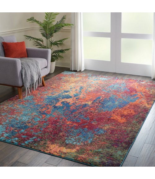 Nourison Celestial Area Rug CES08-Atlantic