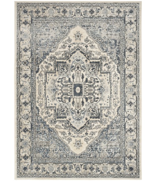 Nourison Quarry Ivory Navy QUA18 5 ft. X 7 ft. Rect. Rug
