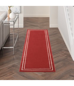 Nourison Essentials - Nre02 Brick Ivory Area Rug 2 ft. 2 in. X 7 ft. 6 in. Runner