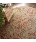 Nourison Somerset Round Area Rug ST90-Light Green