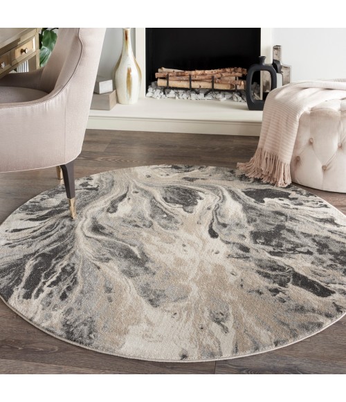 Nourison ELEGANCE Area Rug Inspire Me! Home Décor Elegance Round Area Rug FAR01-Multicolor