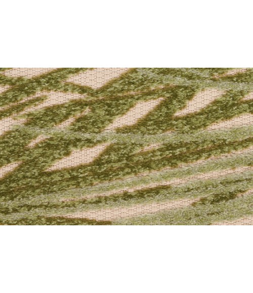 Nourison Aloha Ivory Green ALH41 5 ft. 3 in. Round Rug