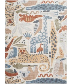 Nourison Astra Washables - Asw01 Ivory Area Rug 6 ft. 7 in. X 9 ft. Rectangle