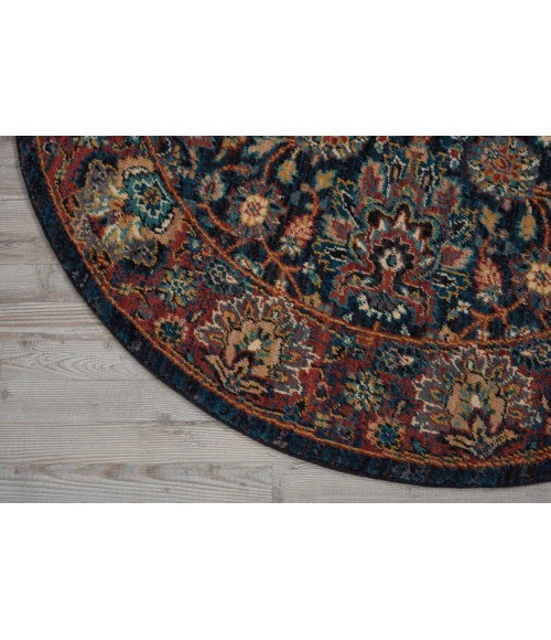 Nourison 2020 Round Area Rug NR201-Navy