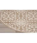 Nourison Jubilant Taupe JUB06 5 ft. 3 in. Round Rug