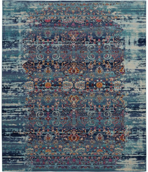 Nourison VINTAGE KASHAN Area Rug Nourison Vintage Kashan Area Rug VKA02-Blue
