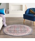 Nourison Vintage Kashan Area Rug VKA05-Grey/Multi