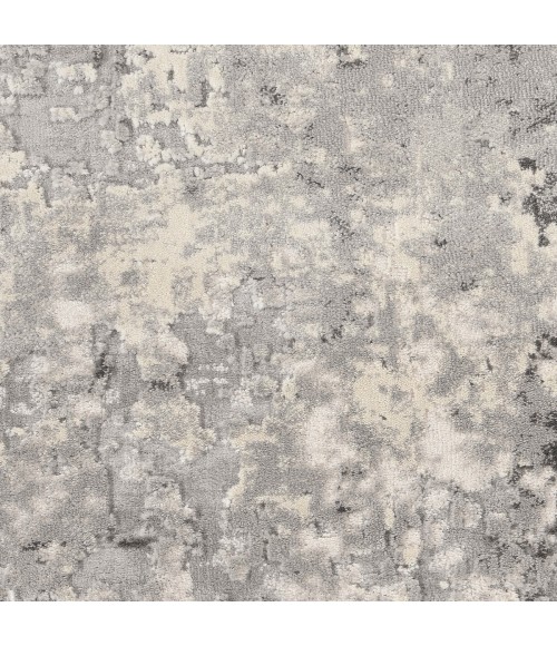 Nourison Rustic Textures Area Rug RUS07 Grey/Beige 7'10" Round