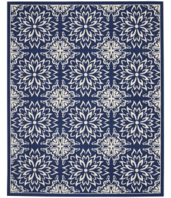 Nourison Jubilant - Jub06 Navy Ivory Area Rug 7 ft. 10 X 9 ft. 10 Rectangle