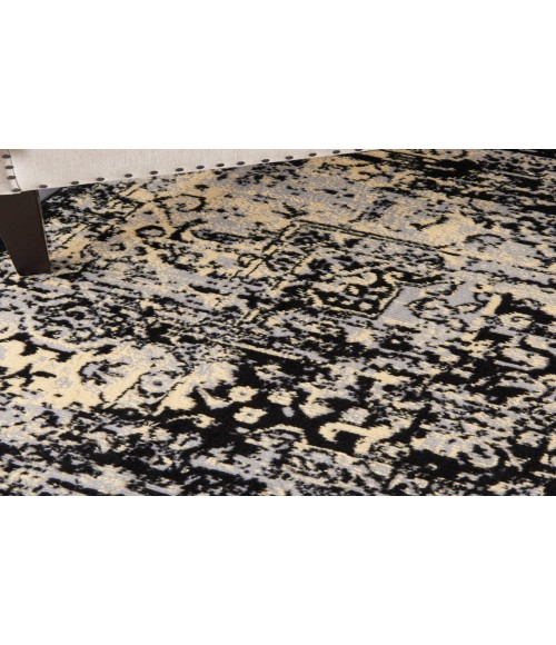Nourison Grafix Black Rug GRF14 9 ft. X 12 ft. Rectangle - Rugs Town Nourison Grafix Black GRF14 9 ft. X 12 ft. Rectangle Rug