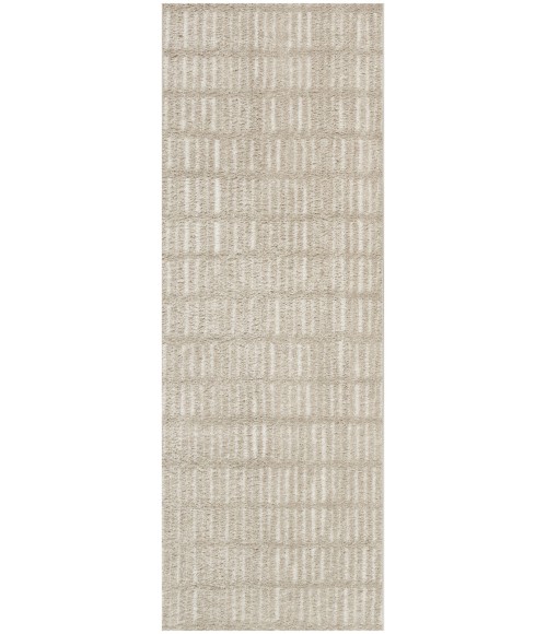 Nourison Cozy Modern Grey Ivory CMD03 2 ft. 2 in. X 6 ft. Rect. Rug