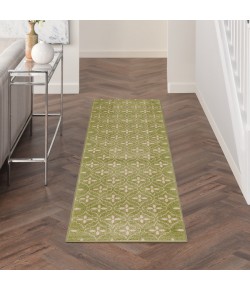 Nourison Home Nourison Essentials Green Ivory NRE04 2 ft. 2 in. X 7 ft. 6 in. Rectangle Rug