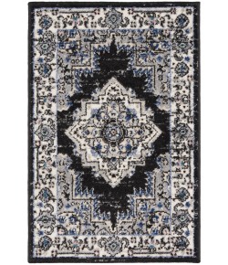 Nourison Home Passion PSN03 Black Ivory 1 ft. 10 in. X 2 ft. 10 in. Area Rug