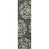 Nourison Maxell - Mae10 Ivory Charcoal Area Rug 2 ft. 2 X 7 ft. 6 Rectangle