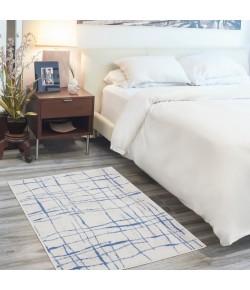 Nourison Whimsicle - Whs09 Ivory Blue Area Rug 3 ft. X 5 ft. Rectangle