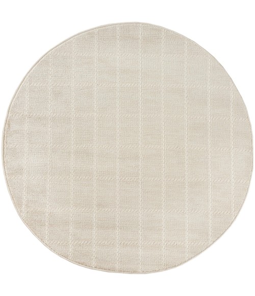 Nourison Serenity Home Ivory Cream SRH05 4 ft. X Round Rug