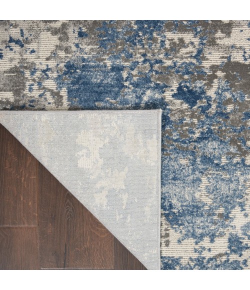 Nourison RUSTIC TEXTURES Area Rug Nourison Rustic Textures Area Rug RUS08-Grey/Blue