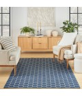 Nourison Twist Reversible Blue TWS01 6 ft. X 9 ft. Rect. Rug