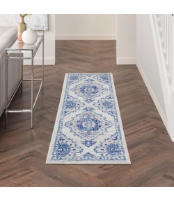 Nourison Whimsicle - Whs14 Ivory Blue Area Rug 2 ft. X 6 ft. Rectangle