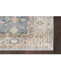 Nourison Astra Machine Washable Silver Blue ASW11 6 ft. 7 in. X 9 ft. Rectangle Rug