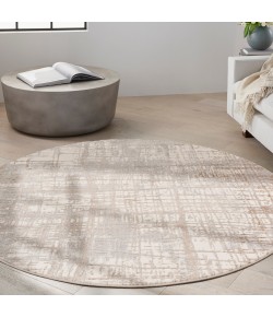 Calvin Klein Ck950 Rush - Ck950 Ivory Taupe Area Rug 6 ft. X Round