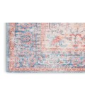 Nicole Curtis Machine Washable Series 1 Blue Multicolor SR104 2 ft. 2 in. X 12 ft. Rectangle Rug