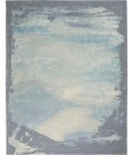 Nourison Prismatic Area Rug PRS19 Seafoam/Silver 7'9" x 9'9"