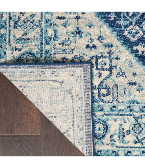 Nourison Tranquil Area Rug TRA06-Ivory/Navy