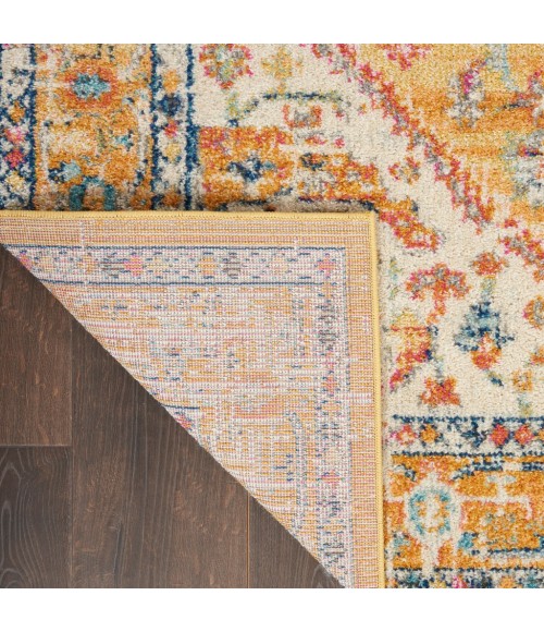 Nourison Passion Runner Area Rug PSN23-Ivory/Yellow