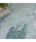 Nourison Silk Shadows Blue Green SHA22 4 ft. X 6 ft. Rect. Rug