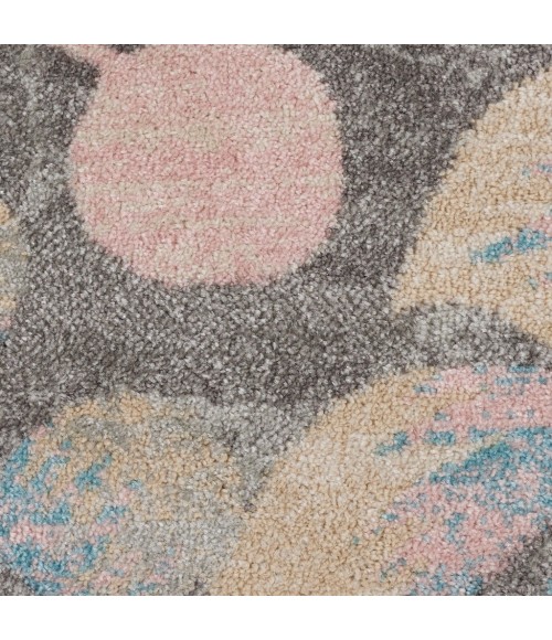 Nourison Tranquil Round Area Rug TRA03-Grey/Beige