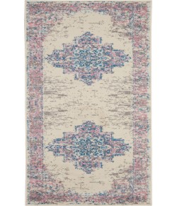 Nourison Grafix Ivory Pink GRF14 2 ft. X 6 ft. Rectangle Rug