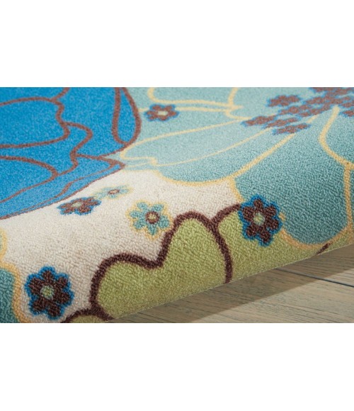 Nourison Home & Garden Area Rug RS021-Light Blue