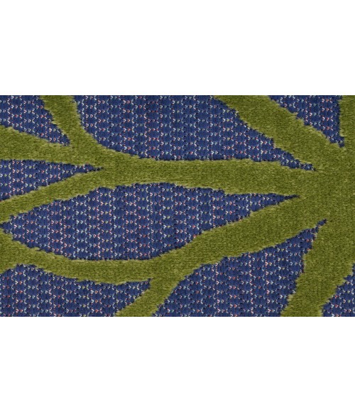 Nourison Aloha Navy Multicolor ALH05 2 ft. 3 in. X 8 ft. Rectangle Rug