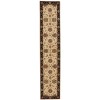 Nourison Home Living Treasures LI04 Ivory/Black 2 ft. 6 in. X 12 ft. Area Rug