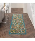 Nourison Allur Area Rug ALR03-Turquoise Ivory